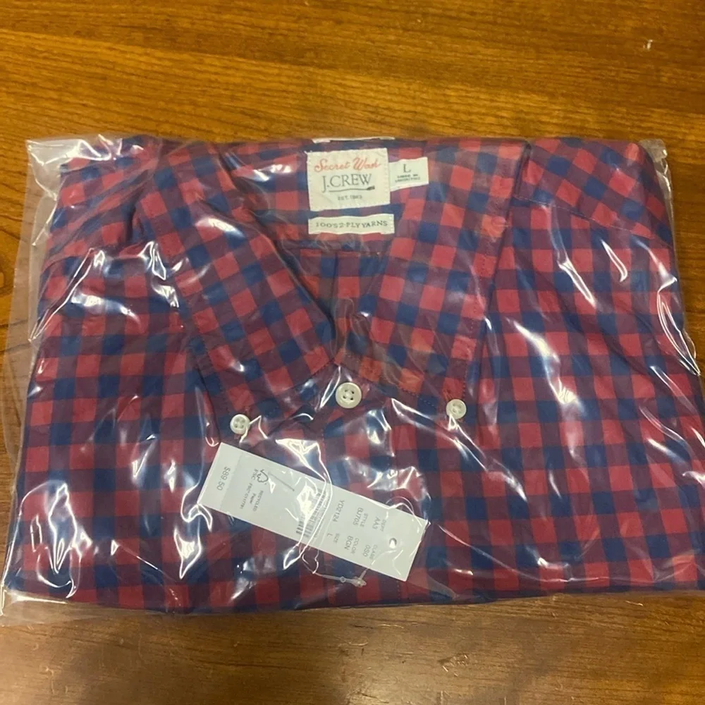 J Crew Secret Wash cotton poplin shirt item BJ705